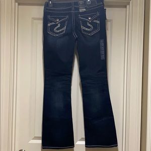 Silver Jeans Suki Flap Mid Rise Bootcut size 29x32